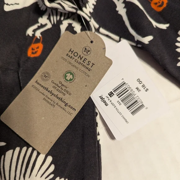 Infant Dinosaur/Halloween Onesie Outfit By Honest Size 0-3 Months BNWT - Picture 5 of 6